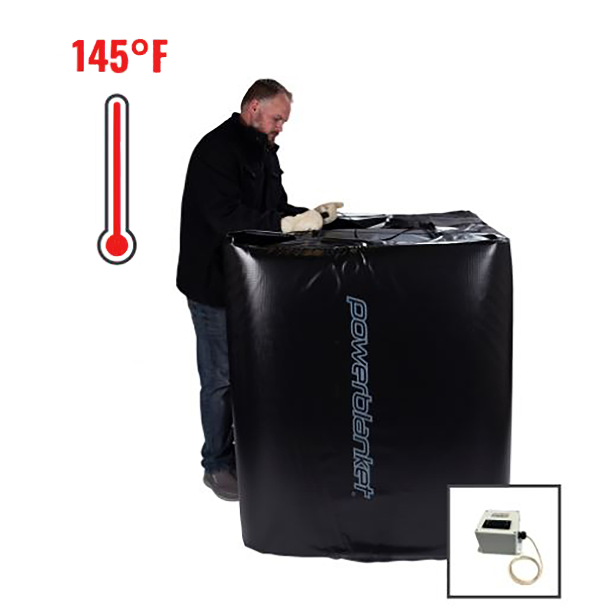 Powerblanket PB Connect, 330-Gal PB Connected Tote Heater w/Smart Tstat, Volts 120 Model# TH330CONNECT
